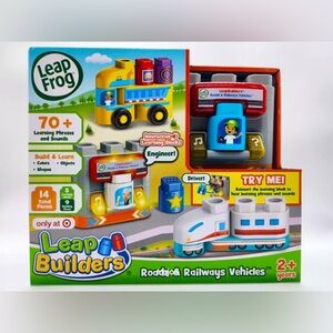 Leap Frog Leap Builders - Roads & Railways Vehicles -Smart Star Cube Interactive
